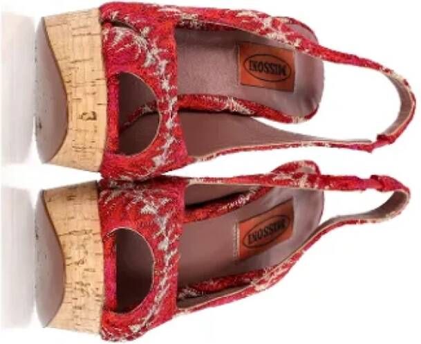 Missoni Pre-owned Fabric heels Red Dames