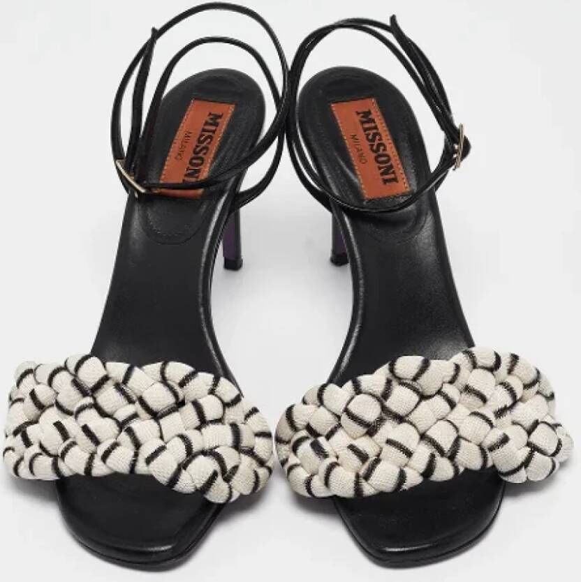 Missoni Pre-owned Fabric sandals Black Dames