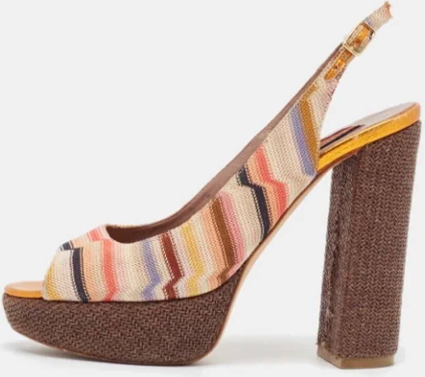 Missoni Pre-owned Fabric sandals Multicolor Dames