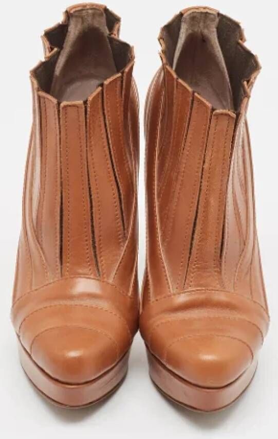 Missoni Pre-owned Leather boots Brown Dames