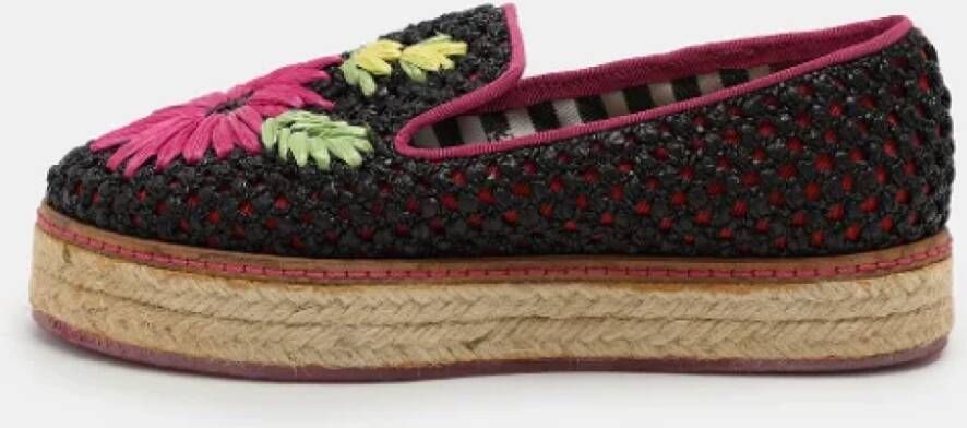 Missoni Pre-owned Raffia flats Multicolor Dames