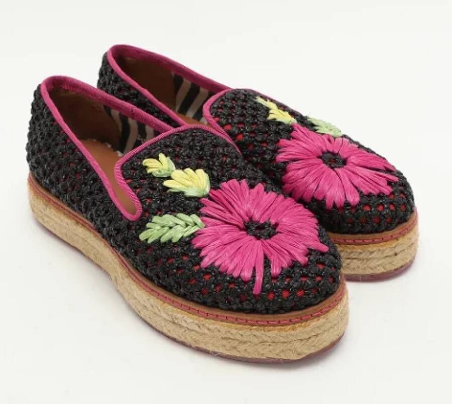 Missoni Pre-owned Raffia flats Multicolor Dames