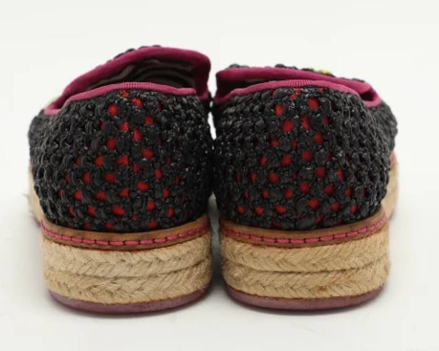 Missoni Pre-owned Raffia flats Multicolor Dames