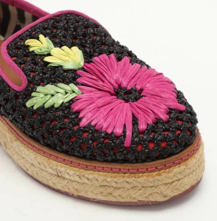 Missoni Pre-owned Raffia flats Multicolor Dames