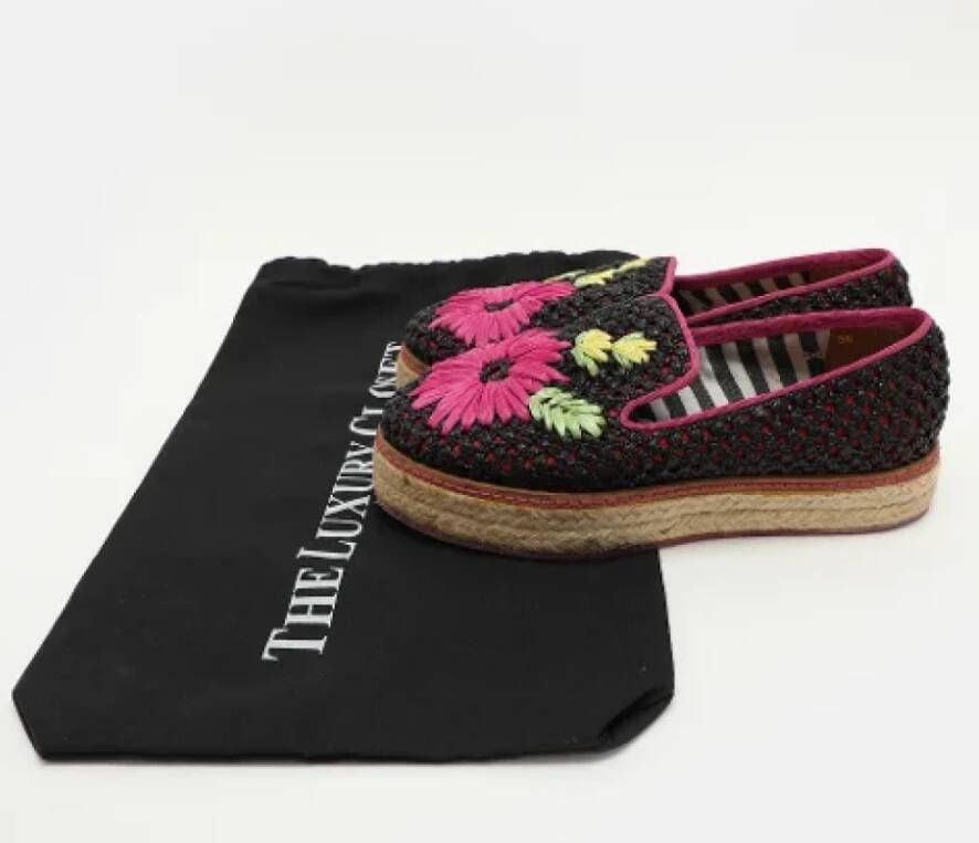 Missoni Pre-owned Raffia flats Multicolor Dames