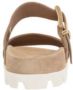 Miu Beige Suède Platte Sandalen Beige Dames - Thumbnail 3