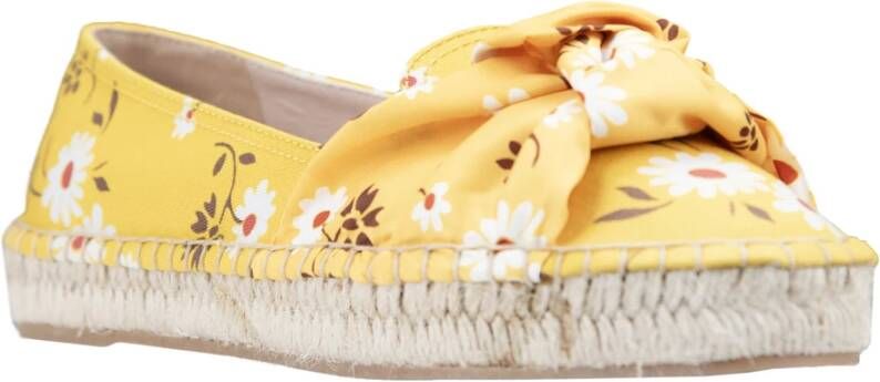 Miu Bloemen Slip-On Espadrilles Yellow Dames