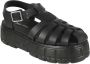 Miu Flat Sandals Black Dames - Thumbnail 2