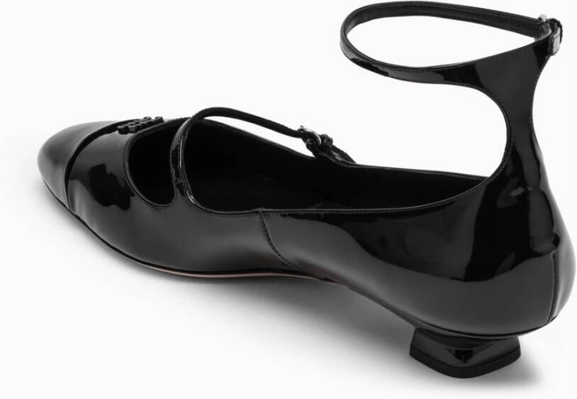 Miu Lage Ballerina's Verhogen Uw Stijl Black Dames