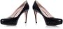 Miu Leather heels Black Dames - Thumbnail 3