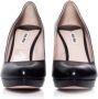 Miu Leather heels Black Dames - Thumbnail 4