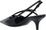 Miu Leren Kitten Heel Pumps met Bandjes Black Dames - Thumbnail 3