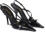 Miu Leren pumps met lak effect Black Dames - Thumbnail 2