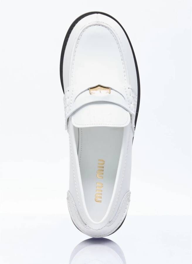 Miu Loafers White Dames