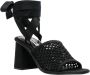 Miu Veterschoen Stoffen Sandalen Zwart Dames - Thumbnail 5