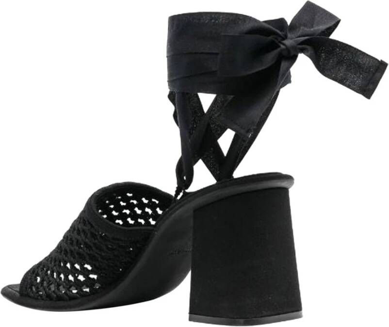 Miu Macramé Vetersandalen Black Dames