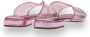 Miu Metallic Pink Sandal Flip Flops Pink Dames - Thumbnail 4