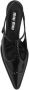 Miu Patentleren Kitten Heel Slingback Pumps Black Dames - Thumbnail 4