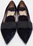 Miu Pre-owned Canvas flats Blue Dames - Thumbnail 3