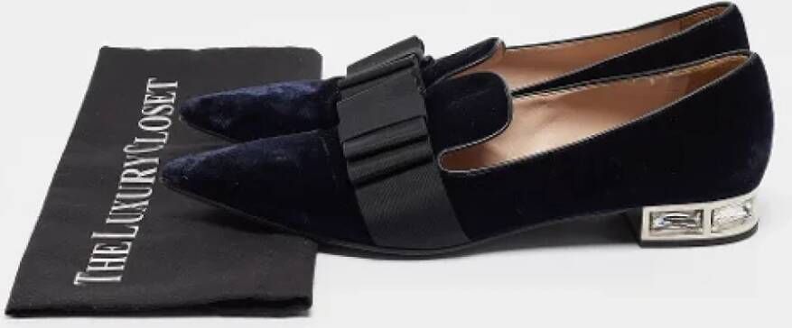 Miu Pre-owned Canvas flats Blue Dames