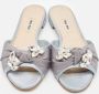 Miu Pre-owned Canvas flats Blue Dames - Thumbnail 2