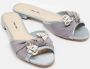 Miu Pre-owned Canvas flats Blue Dames - Thumbnail 3