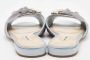 Miu Pre-owned Canvas flats Blue Dames - Thumbnail 4