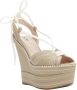 Miu Pre-owned Canvas heels Beige Dames - Thumbnail 2