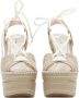 Miu Pre-owned Canvas heels Beige Dames - Thumbnail 3