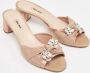 Miu Pre-owned Canvas sandals Beige Dames - Thumbnail 4