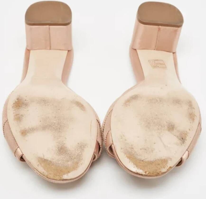 Miu Pre-owned Canvas sandals Beige Dames