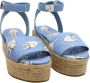 Miu Pre-owned Canvas sandals Blue Dames - Thumbnail 5