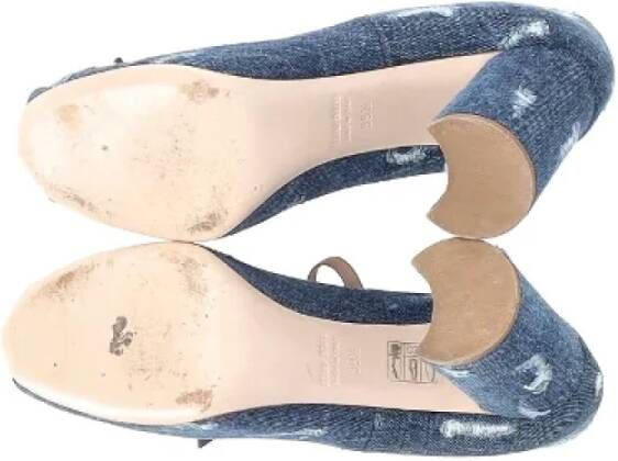 Miu Pre-owned Cotton heels Blue Dames