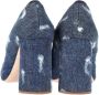 Miu Pre-owned Cotton heels Blue Dames - Thumbnail 4