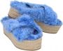 Miu Pre-owned Cotton sandals Blue Dames - Thumbnail 7