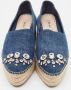 Miu Pre-owned Denim espadrilles Blue Dames - Thumbnail 3