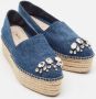 Miu Pre-owned Denim espadrilles Blue Dames - Thumbnail 4