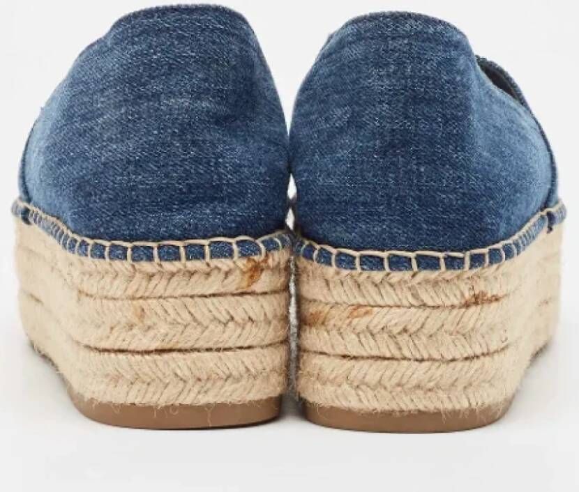 Miu Pre-owned Denim espadrilles Blue Dames