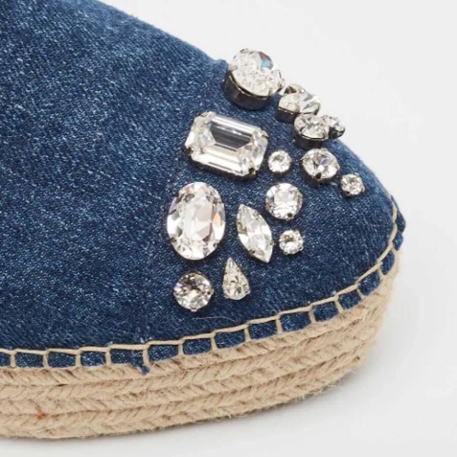 Miu Pre-owned Denim espadrilles Blue Dames