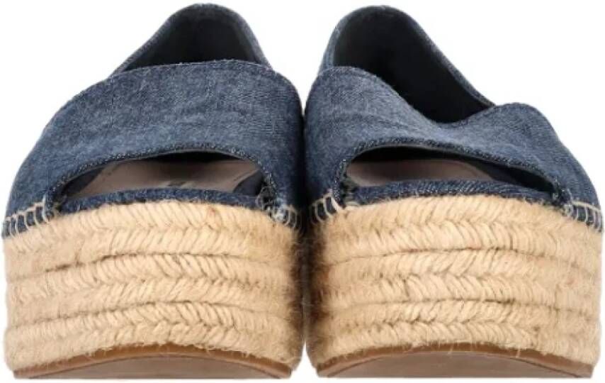 Miu Pre-owned Denim espadrilles Blue Dames