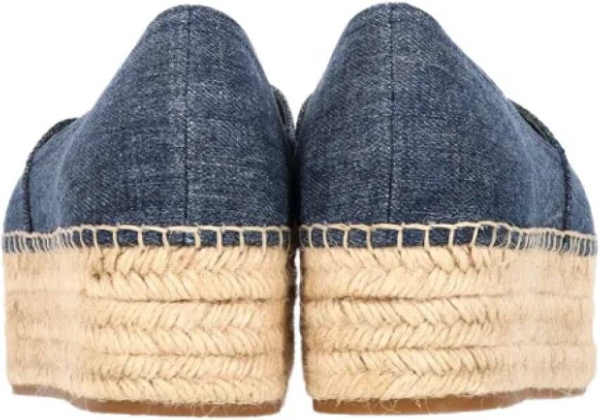 Miu Pre-owned Denim espadrilles Blue Dames