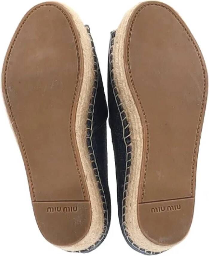 Miu Pre-owned Denim espadrilles Blue Dames