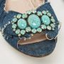 Miu Pre-owned Denim flats Blue Dames - Thumbnail 7