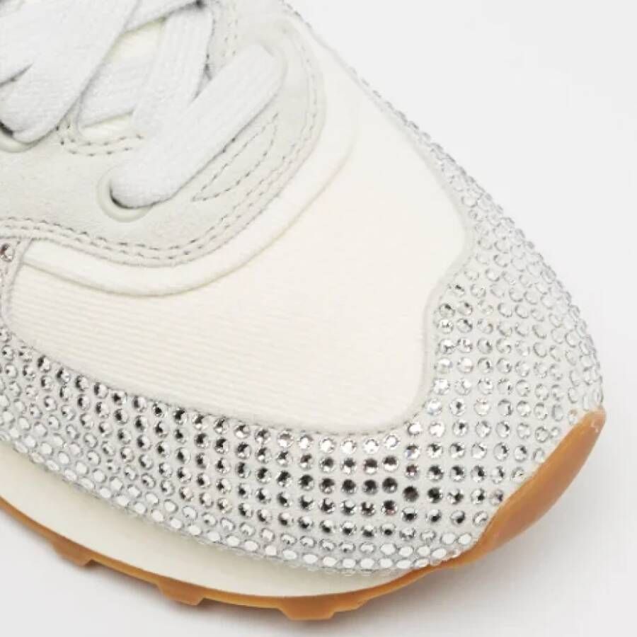 Miu Pre-owned Denim sneakers White Dames