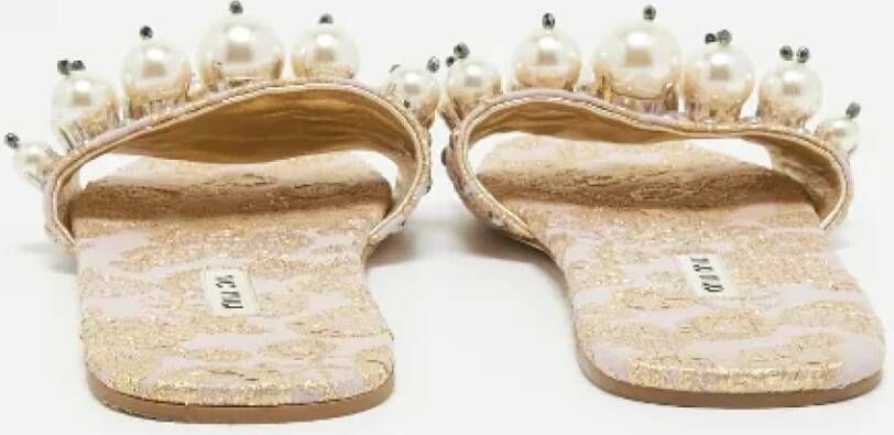 Miu Pre-owned Fabric flats Beige Dames