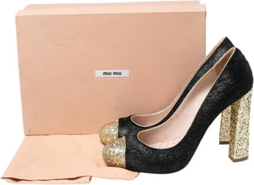 Miu Pre-owned Fabric heels Black Dames