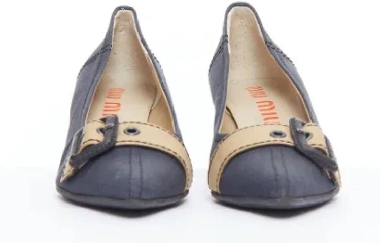 Miu Pre-owned Fabric heels Blue Dames