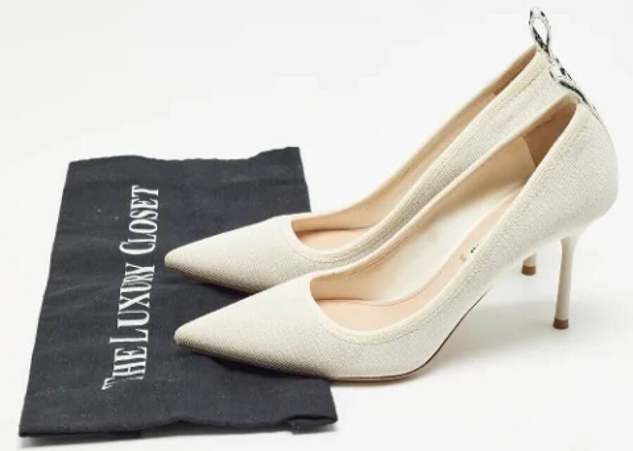 Miu Pre-owned Fabric heels Gray Dames