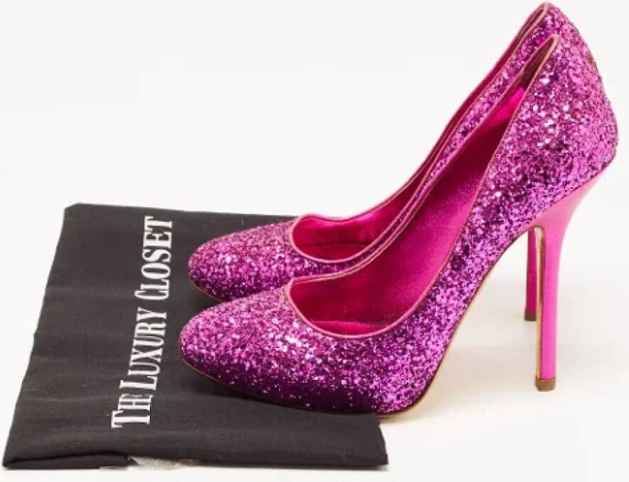 Miu Pre-owned Fabric heels Purple Dames