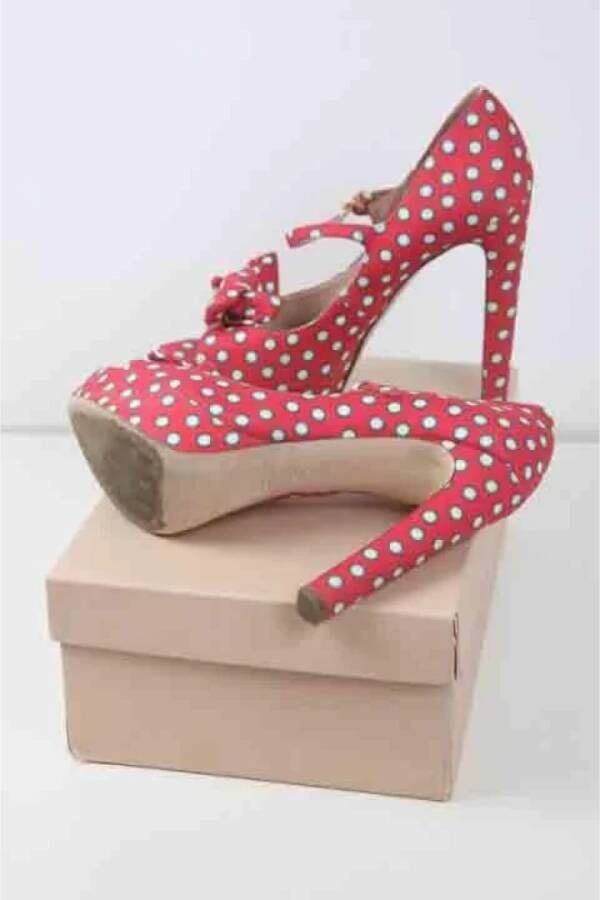 Miu Pre-owned Fabric heels Red Dames